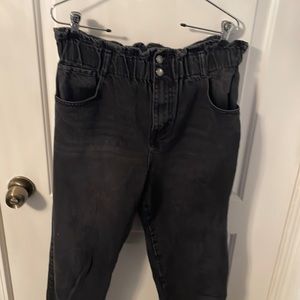 Black denim jeans baggy size medium